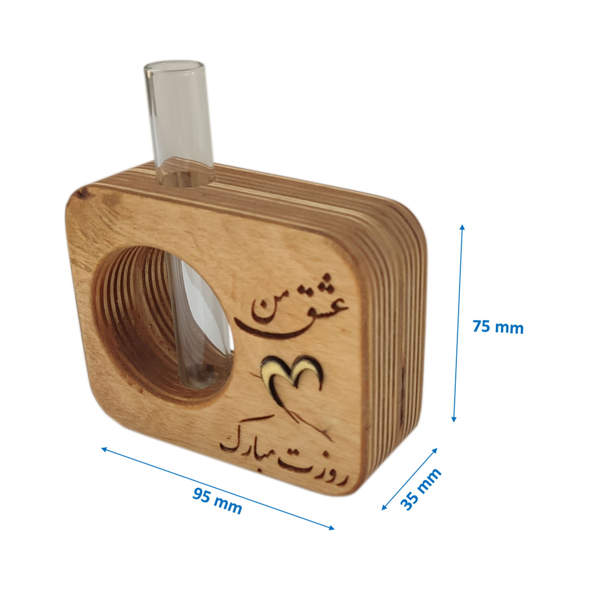 استند گل رومیزی طرح عشق سایز بزرگ