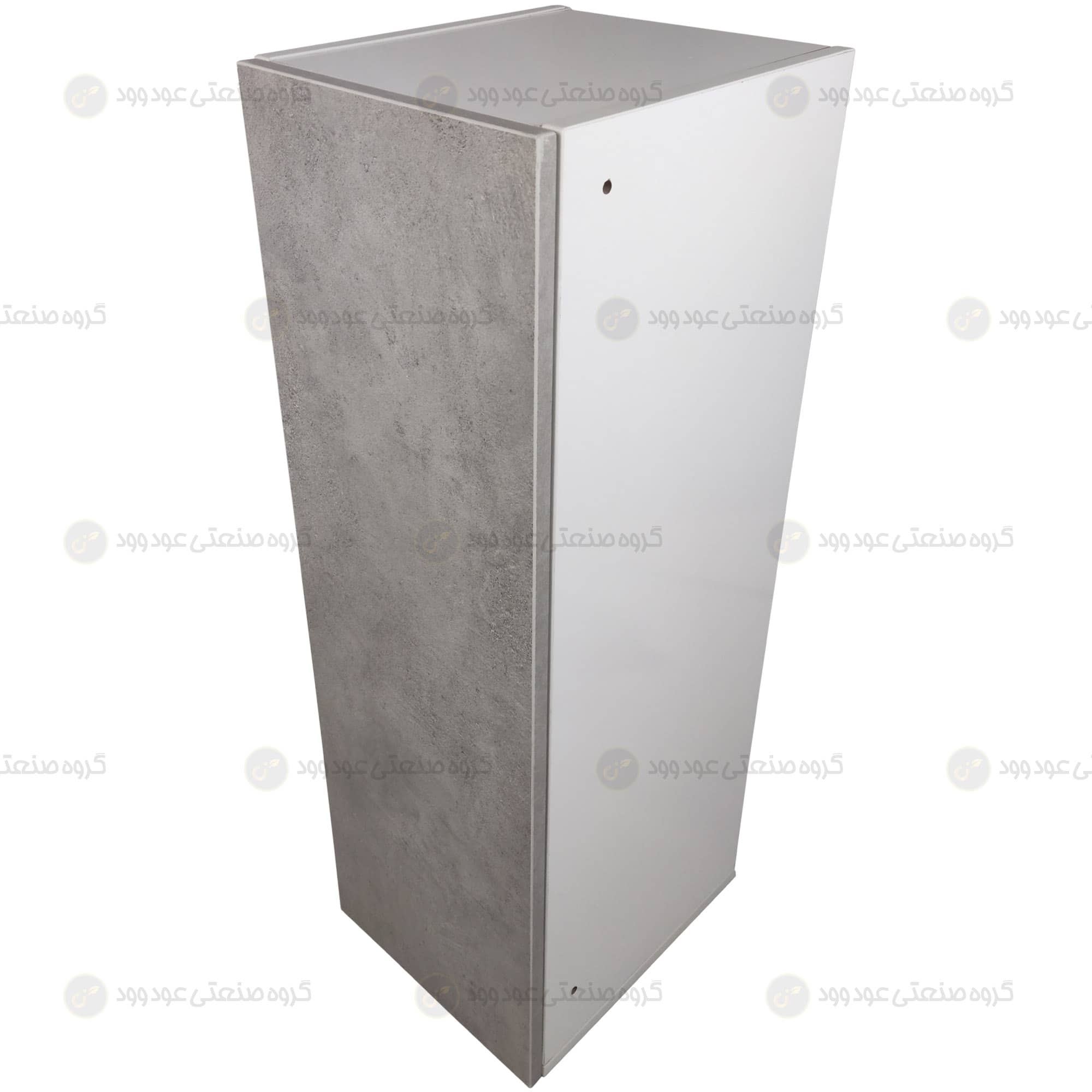 یونیت کابینت هوایی 30 سانتی کد UHa300 با درب نمای درب باز بسته از کنار