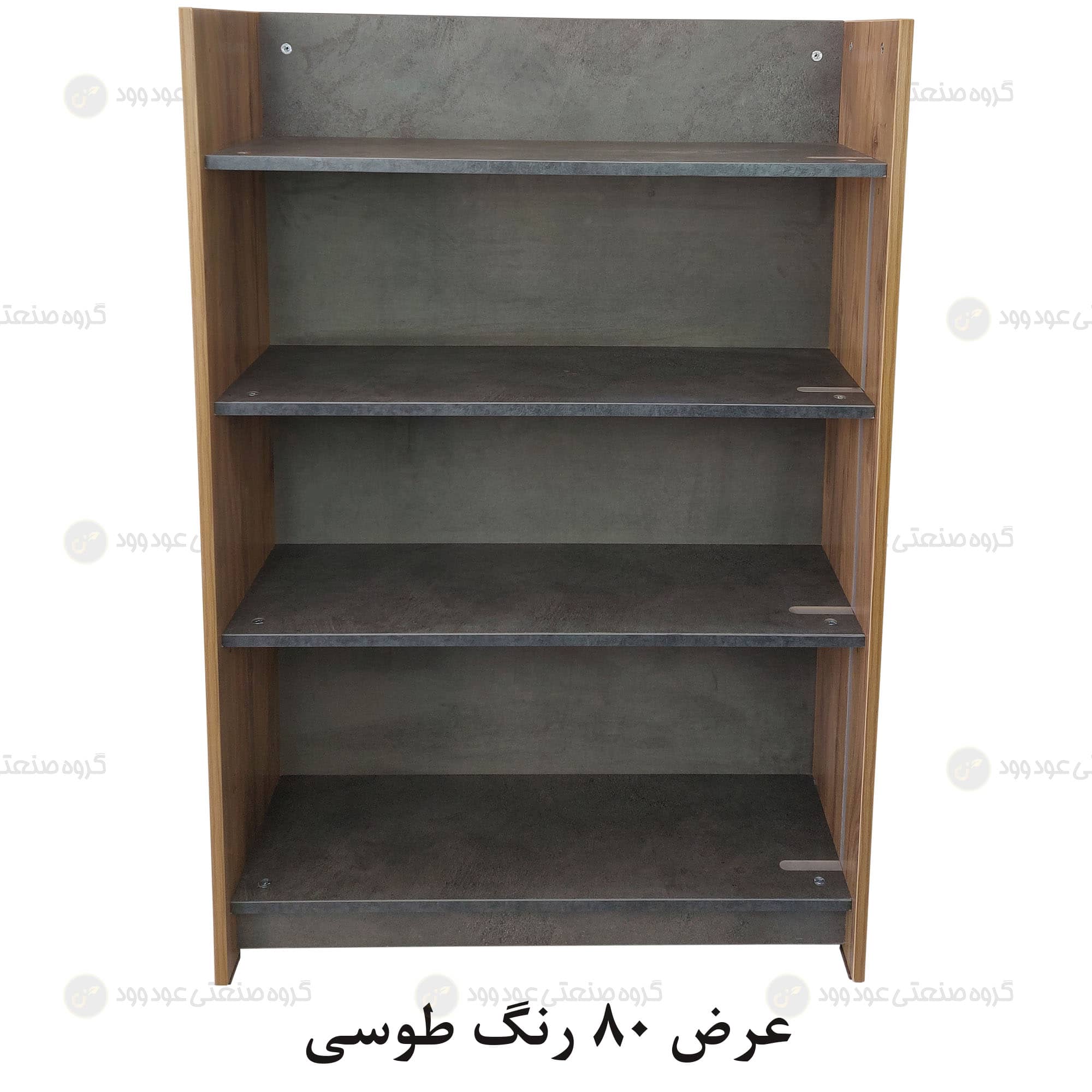 کتابخانه پازلی بدون درب تکی از نمای روبرو