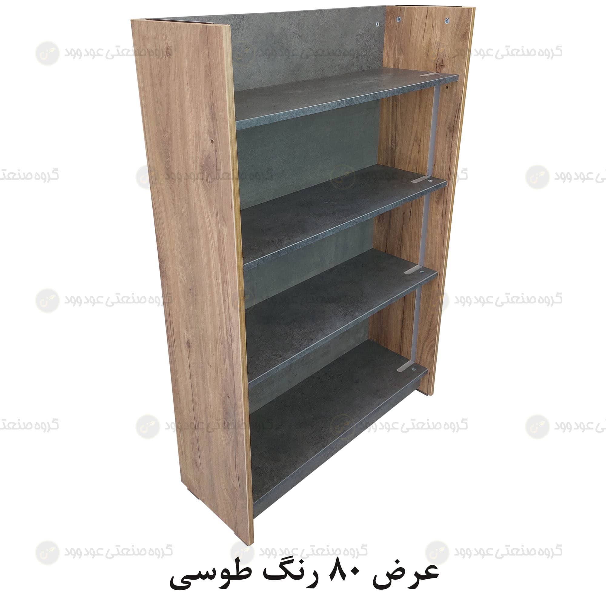 کتابخانه پازلی بدون درب تکی از نمای کنار