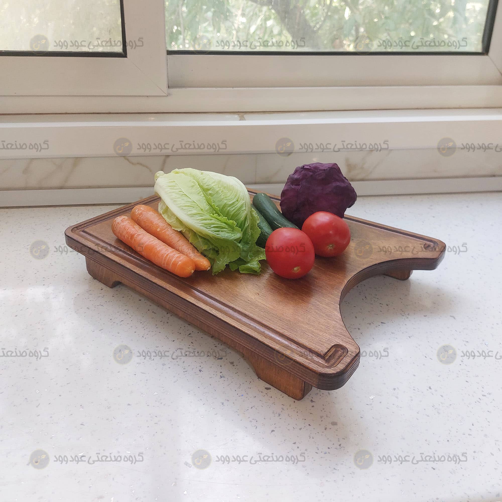 تخته گوشت چوبی مدل شالی دیزاین شده
